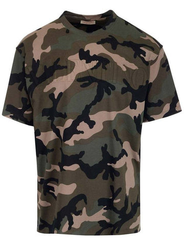 military short sleeve t-shirt - VALENTINO - BALAAN.