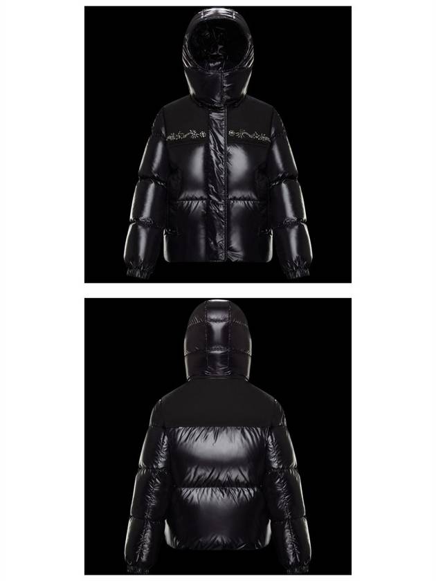 Moire Beads Crystal Padding Black - MONCLER - BALAAN 5