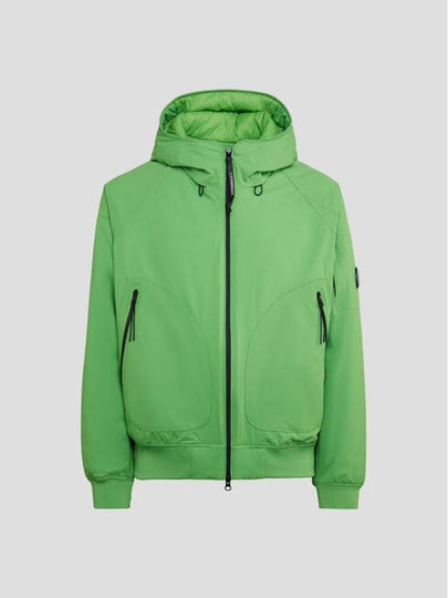 Pro-Tech Ribbed Hooded Jacket Green - CP COMPANY - BALAAN 2