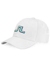 Angus Embroidered Logo Ball Cap White - J.LINDEBERG - BALAAN 5