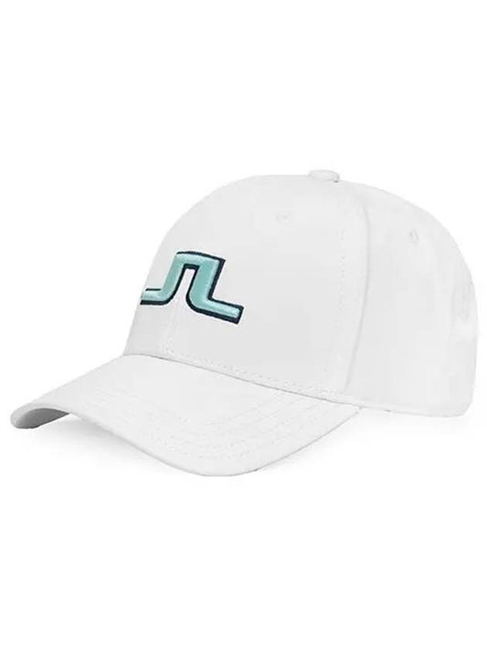 Angus Embroidered Logo Ball Cap White - J.LINDEBERG - BALAAN 2