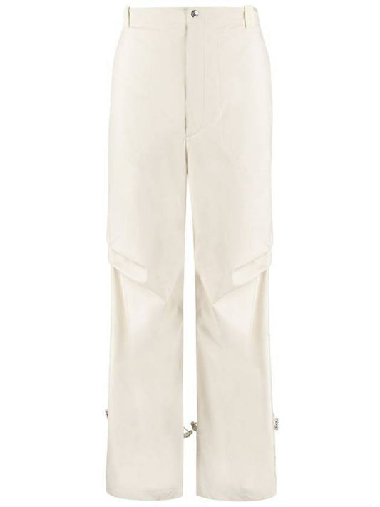 Genius Men's Nylon Cargo Wide Pants Ivory - MONCLER - BALAAN 2