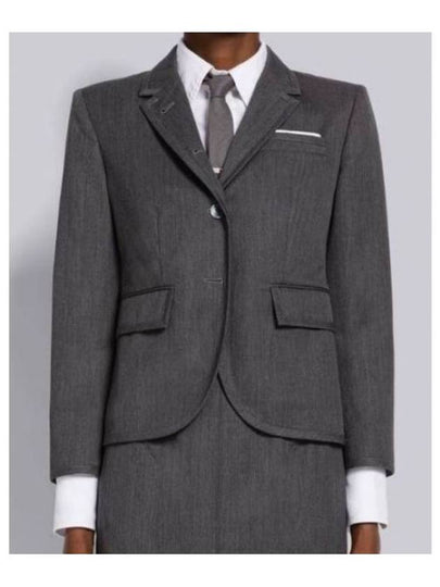 High Armhole Gabardine Wool Jacket Grey - THOM BROWNE - BALAAN 2