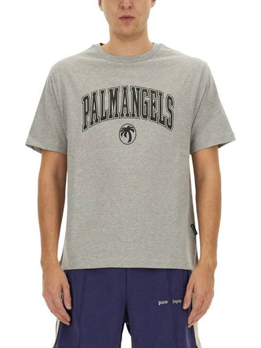 Palm Angels T-Shirt With Logo - PALM ANGELS - BALAAN 1