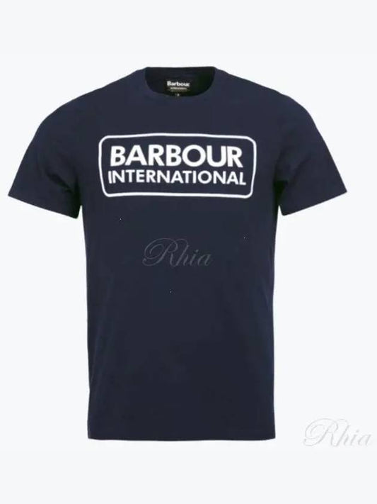 International Essential Large Logo Short Sleeve T-Shirt Navy - BARBOUR - BALAAN 2