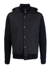 Resort Hooded Knit Jacket Navy - HERNO - BALAAN 1