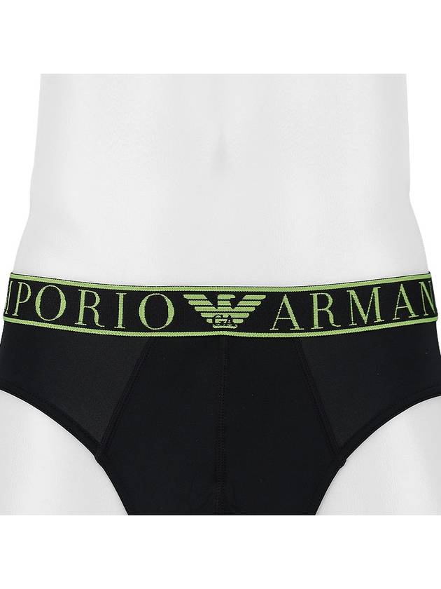 Men's Logo Band Micro Triangle Briefs Black - EMPORIO ARMANI - BALAAN 6