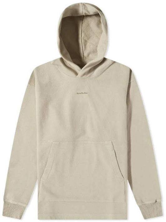 Logo Loose Fit Hoodie Oyster Grey - ACNE STUDIOS - BALAAN 1