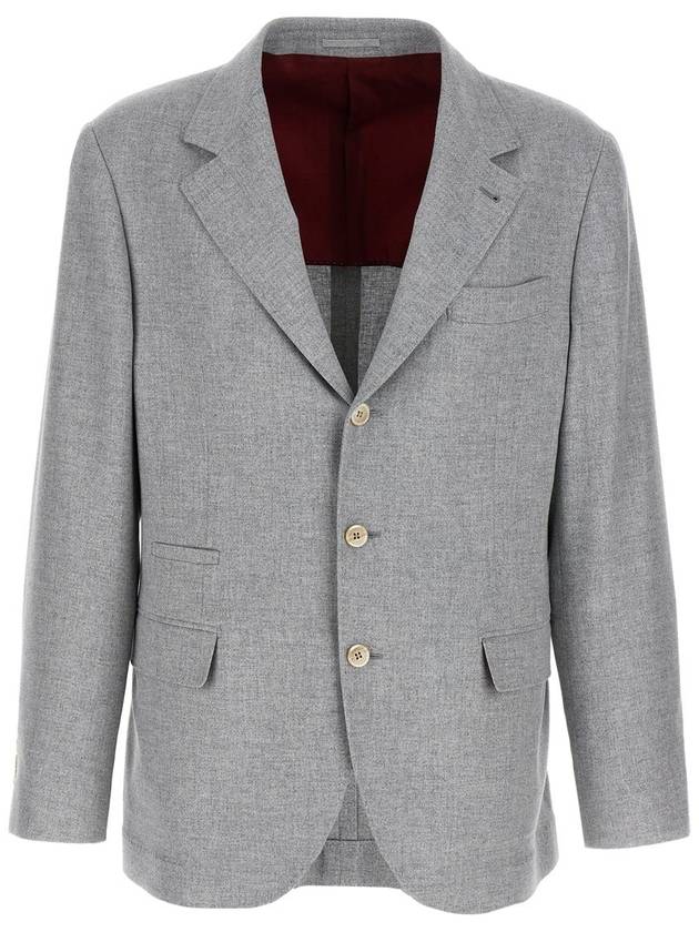 Brunello Cucinelli Single-Breasted Blazer - BRUNELLO CUCINELLI - BALAAN 1