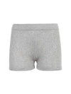 Cashmere 2X2 Rib High Rise Training Shorts Grey - THOM BROWNE - BALAAN 2