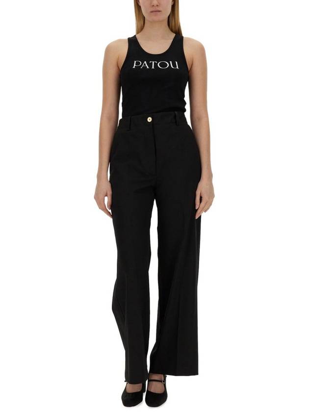 Patou Top With Logo Print - PATOU - BALAAN 2