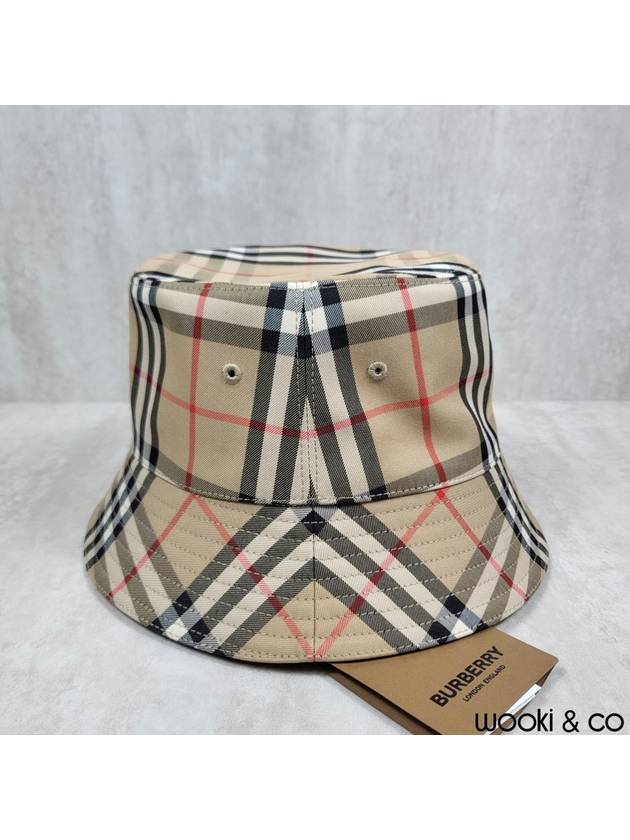 Vintage Check Technical Bucket Hat Beige - BURBERRY - BALAAN 5