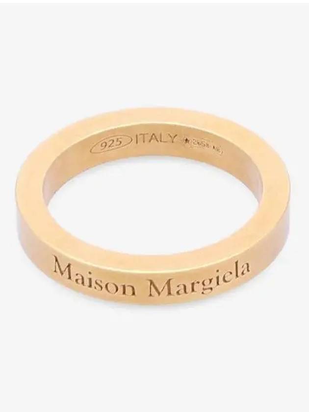 Engraving Logo Palladium Ring Gold - MAISON MARGIELA - BALAAN 2