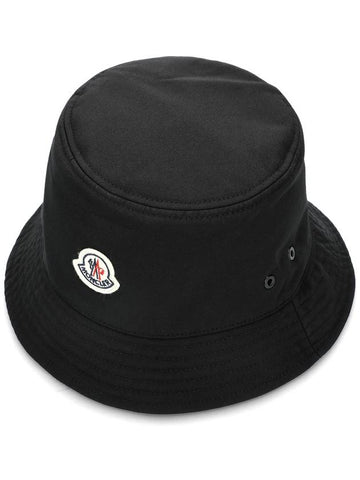 Logo Patch Canvas Bucket Hat 3B00052 57843 999 - MONCLER - BALAAN 1