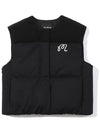 SOFT UTILITY CROP VEST BLACK WOMAN - MALBON GOLF - BALAAN 1