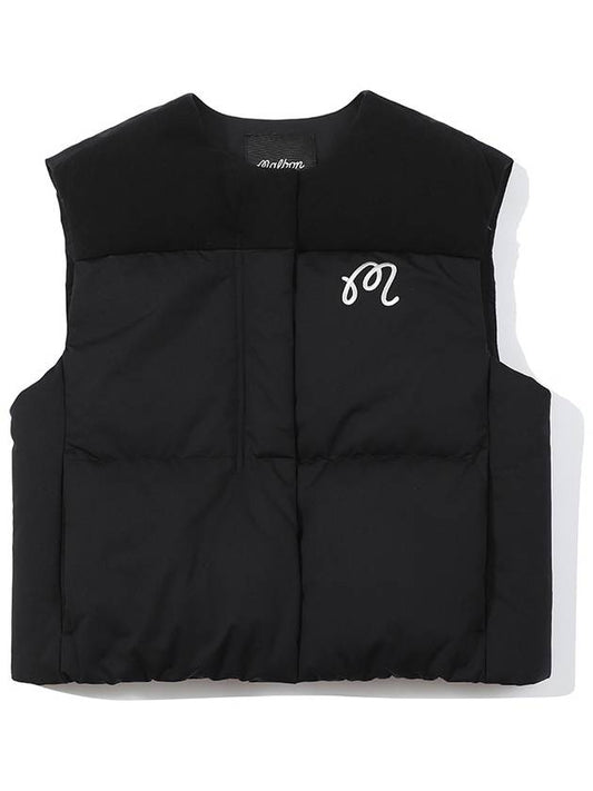 SOFT UTILITY CROP VEST BLACK WOMAN - MALBON GOLF - BALAAN 1