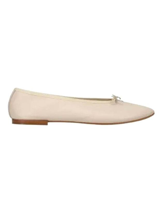 Lilouh Bow Detail Leather Ballet Flats Beige - REPETTO - BALAAN 1