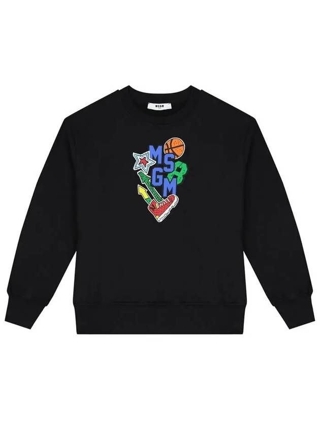 Kids Basketball Logo Sweatshirt - MSGM - BALAAN 1