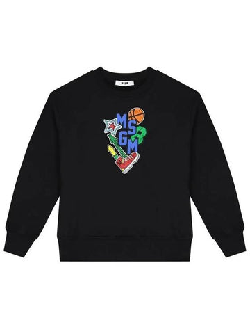 Kids Basketball Logo Sweatshirt - MSGM - BALAAN 1