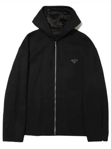 Wool hooded blouson jacket men - PRADA - BALAAN 1