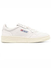 Men's Medalist Leather Low Top Sneakers White - AUTRY - BALAAN 2