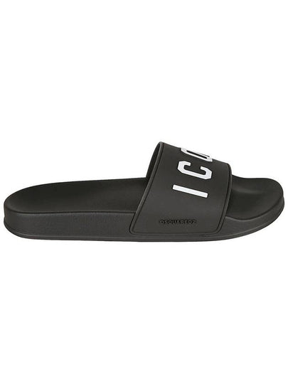 Men’s Icon Slippers Black - DSQUARED2 - BALAAN 2