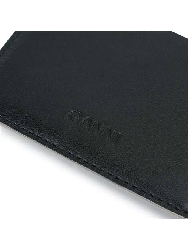 Bou Card Wallet Black - GANNI - BALAAN 6