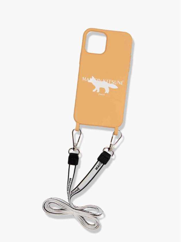 Fox Logo Iphone 12 Pro Phone Case Yellow - MAISON KITSUNE - BALAAN 5