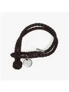 Women's Intrecciato Bracelet Brown - BOTTEGA VENETA - BALAAN 3