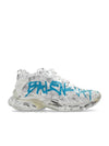 Runner Graffiti Low Top Sneakers White - BALENCIAGA - BALAAN 2