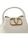 V Logo Micro Bucket Bag White - VALENTINO - BALAAN 9