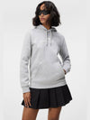 Alpha Logo Print Hoodie Light Grey Melange - J.LINDEBERG - BALAAN 3