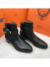 Neo Leather Ankle Walker Boots Black - HERMES - BALAAN 7