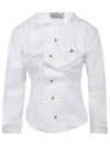 Drunken Logo Shirt White - VIVIENNE WESTWOOD - BALAAN 2