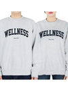 Wellness Ivy Sweatshirt Gray WELLNESS IVY CREWNECK HEATHER GRAY NAVY - SPORTY & RICH - BALAAN 2