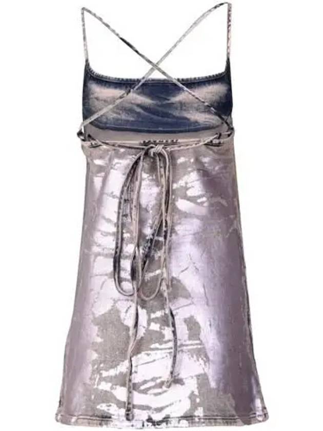 Metallic short dress purple - DIESEL - BALAAN 4