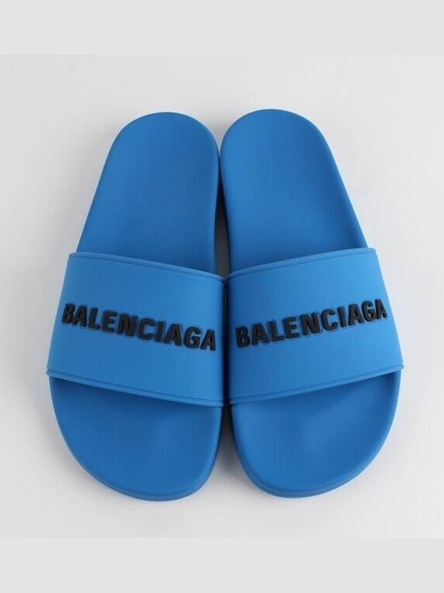 logo slippers blue 40 250 - BALENCIAGA - BALAAN 9