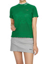 Golf Wear Women s Short Sleeve Knit MLW 3A AB04 GREEN - MARK & LONA - BALAAN 6