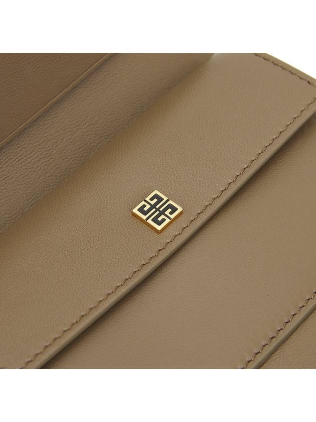 4G Leather Half Wallet Beige - GIVENCHY - BALAAN 6