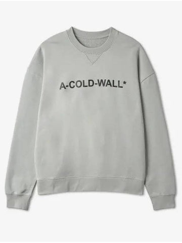 A COLD WALL logo print sweatshirt gray ACWMW142LGGR - A-COLD-WALL - BALAAN 1