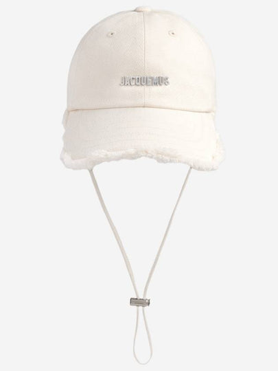 La Casquette Artichaut Fringe Metal Logo Ball Cap Off White - JACQUEMUS - BALAAN 2