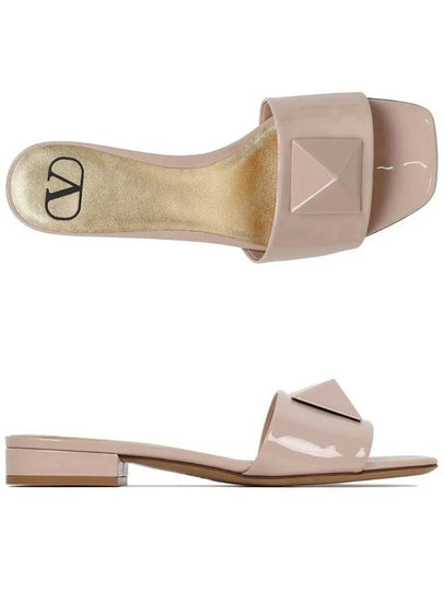 One Stud Slide Mule Beige - VALENTINO - BALAAN 2