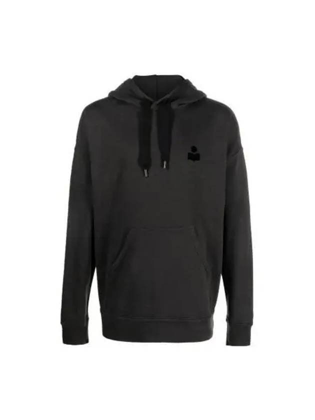 Malek Logo Hoodie Faded Black - ISABEL MARANT - BALAAN 2