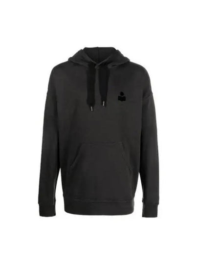 Malek Logo Hoodie Faded Black - ISABEL MARANT - BALAAN 2