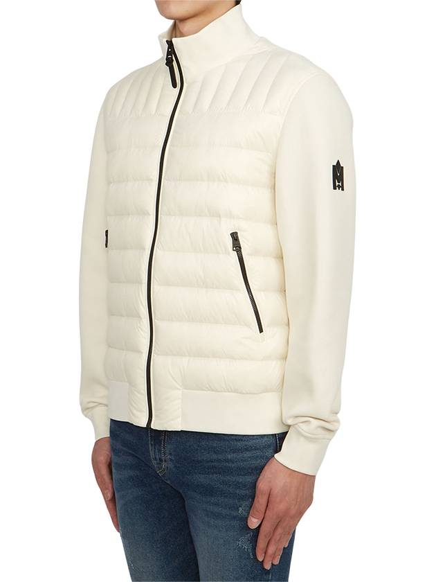 Men s Colin Mixed Media Bomber Jacket Cream - MACKAGE - BALAAN 4