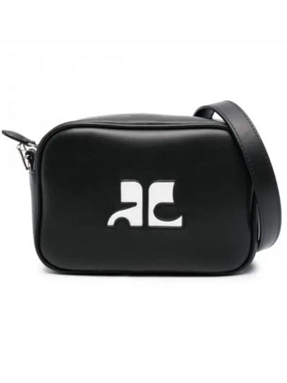 Reedition Camera Leather Cross Bag Black - COURREGES - BALAAN 2