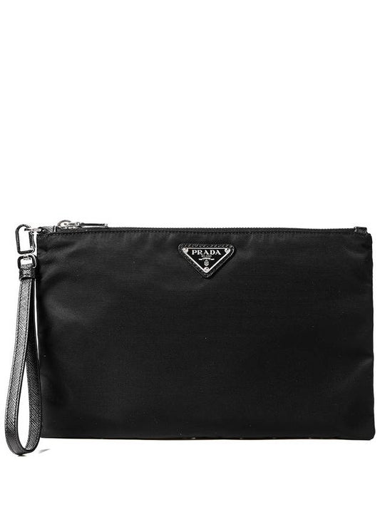 Men s Pocono Strap Clutch Bag 2NH006 2DMH NERO - PRADA - BALAAN 1