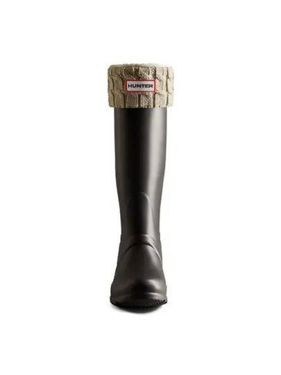 Recycled 6 Stitch Cable Tall Boots Sock Grey - HUNTER - BALAAN 2