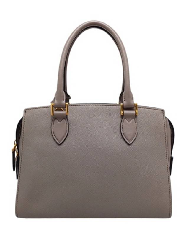 1BA164 Gray Saffiano Two Way Tote Bag Strap - PRADA - BALAAN 3