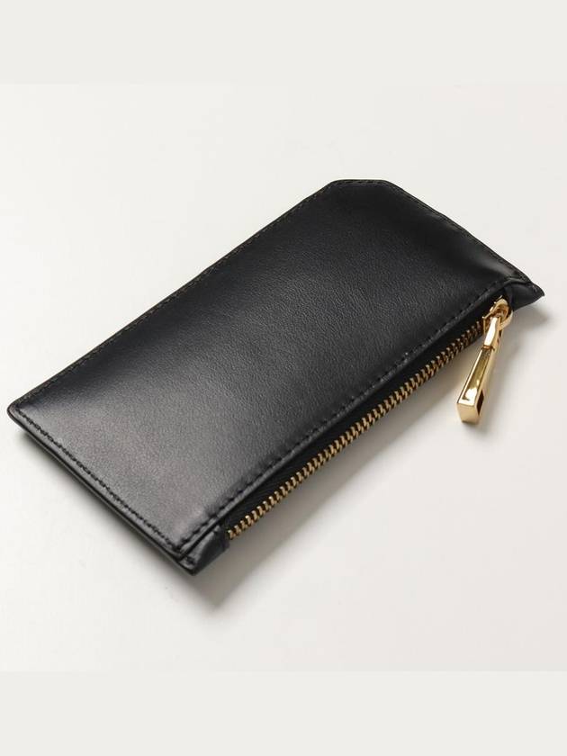 Medusa Embellished Zipper Card Wallet Black - VERSACE - BALAAN 3